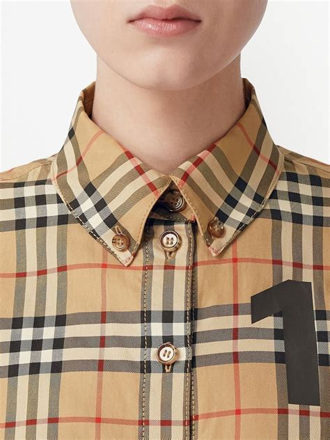 vintage burberry button up mes|burberry check button up shirt.